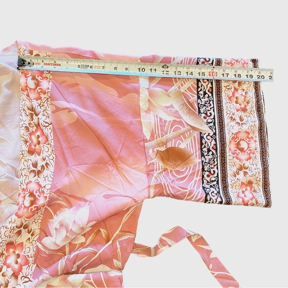 🦩🌴 Pink Flamingo Floral Kimono Swim Coverup ~ Brand New - Picture 16 of 17